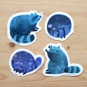 Raccoons sticker pack